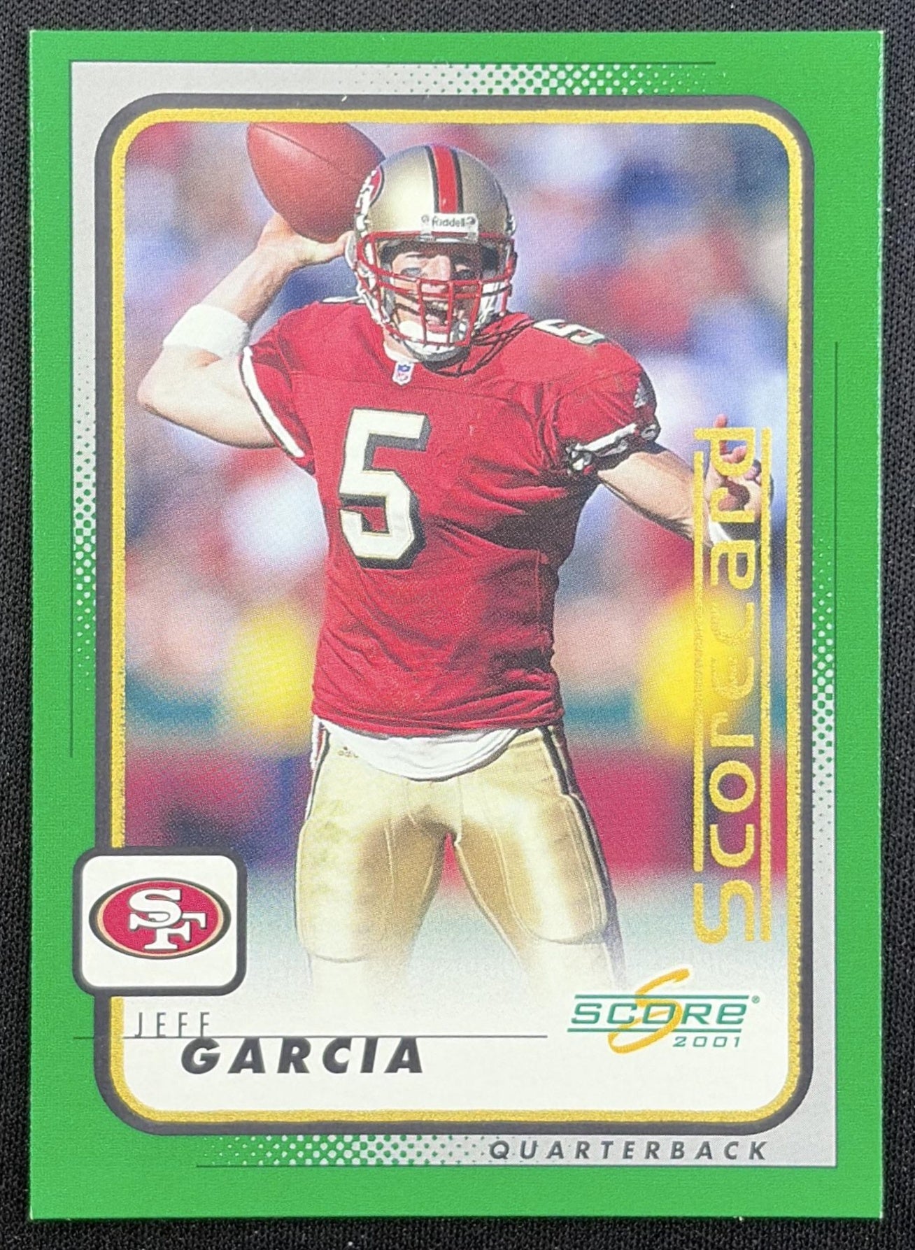 Jeff Garcia 2001 Score Scorecard /388 49ers