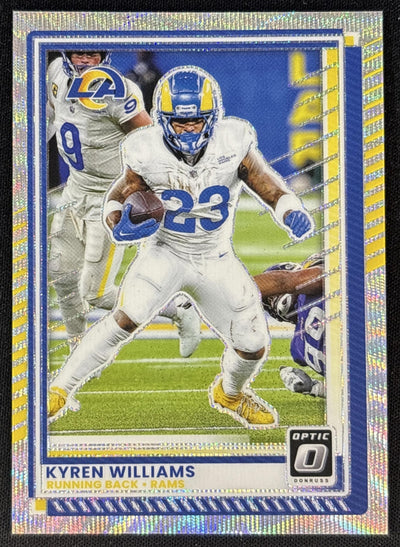 Kyren Williams 2025 Panini Donruss Optic Wave Prizm /300 Rams Sports Trading Cards