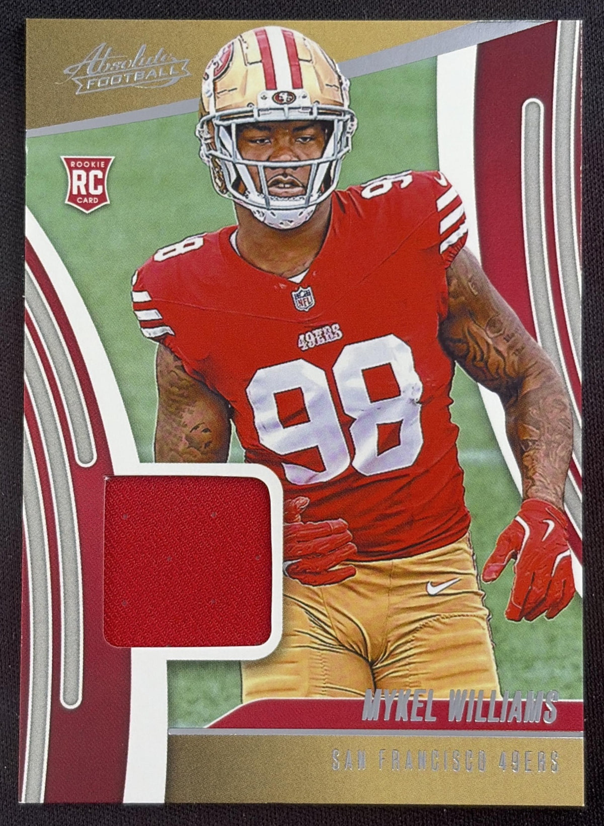 Mykel Williams 2025 Panini Absolute Rookie Materials 49ers