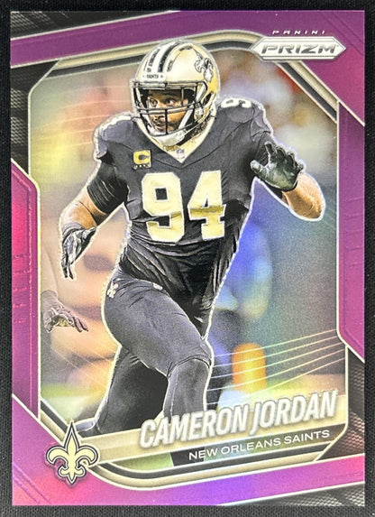 Cameron Jordan 2025 Panini Prizm Purple /125 Saints