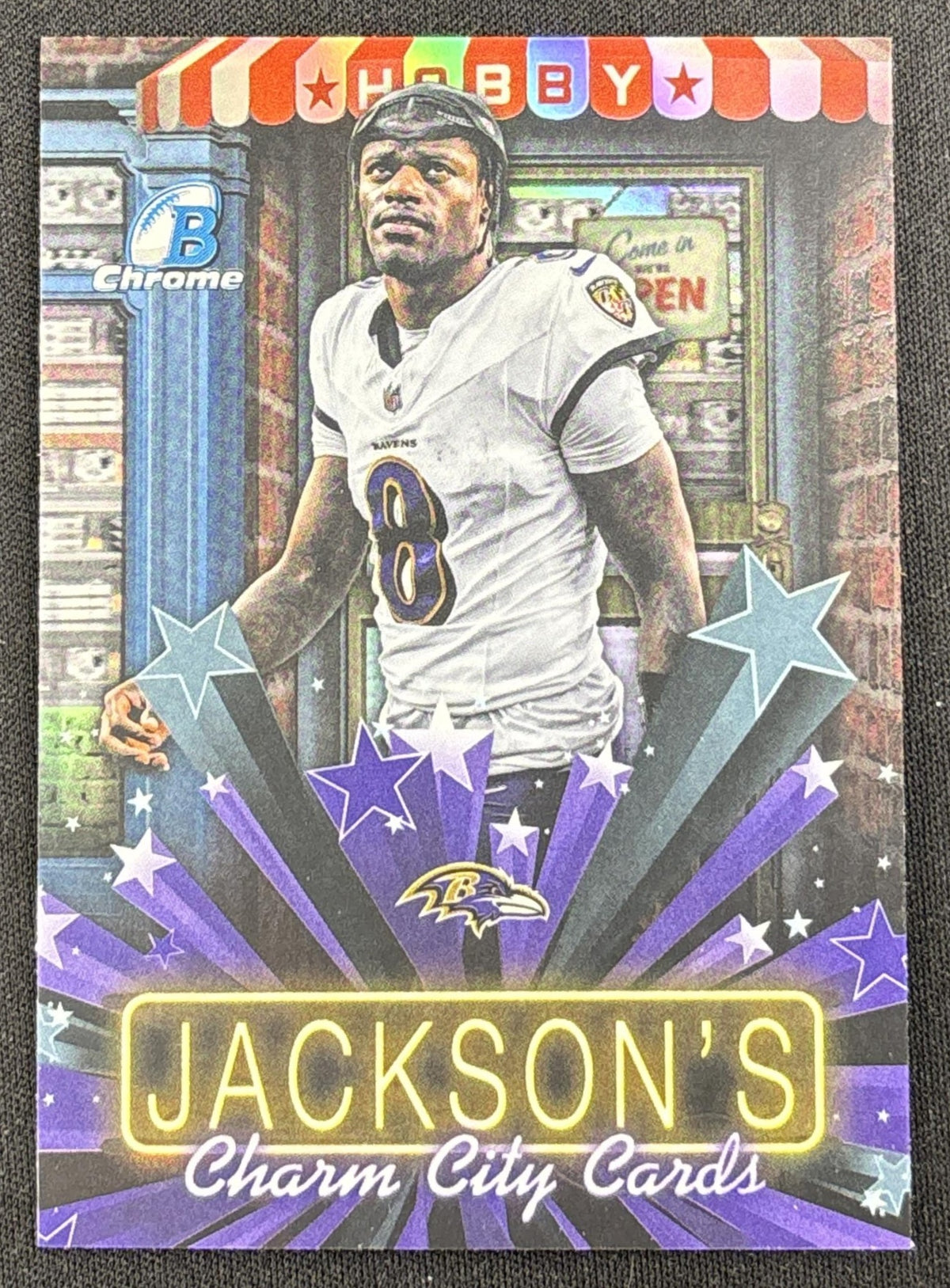 Lamar Jackson 2026 Bowman Hobby Stars Refractor Ravens