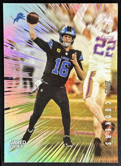Jared Goff 2026 Topps Pressure Cookers Lions