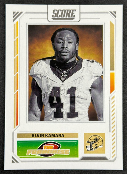 Alvin Kamara 2025 Score The Franchise Saints Sports Trading Cards
