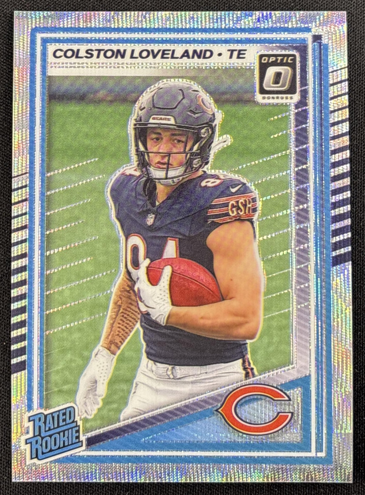 Colston Loveland 2025 Panini Donruss Optic Rated Rookie Wave Prizm /300 Bears