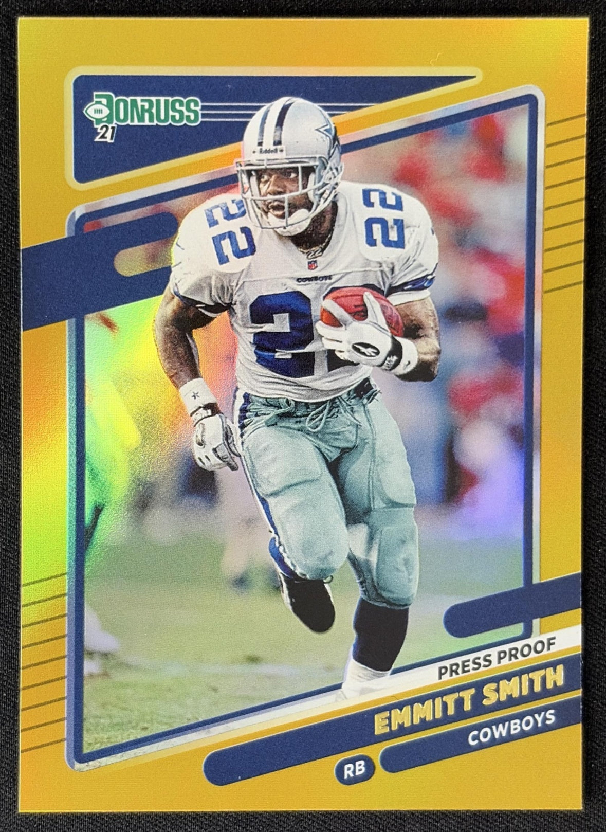 Emmitt Smith 2021 Panini Donruss Press Proof Premium Cowboys - Dallas Cowboys