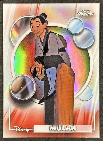 Mulan 2026 Topps Chrome Disney Refractor Front