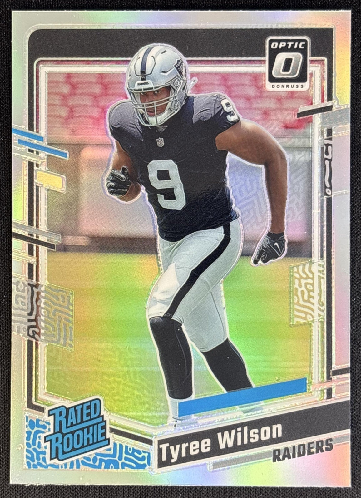 Tyree Wilson 2023 Panini Donruss Optic Holo Prizm Raiders Football