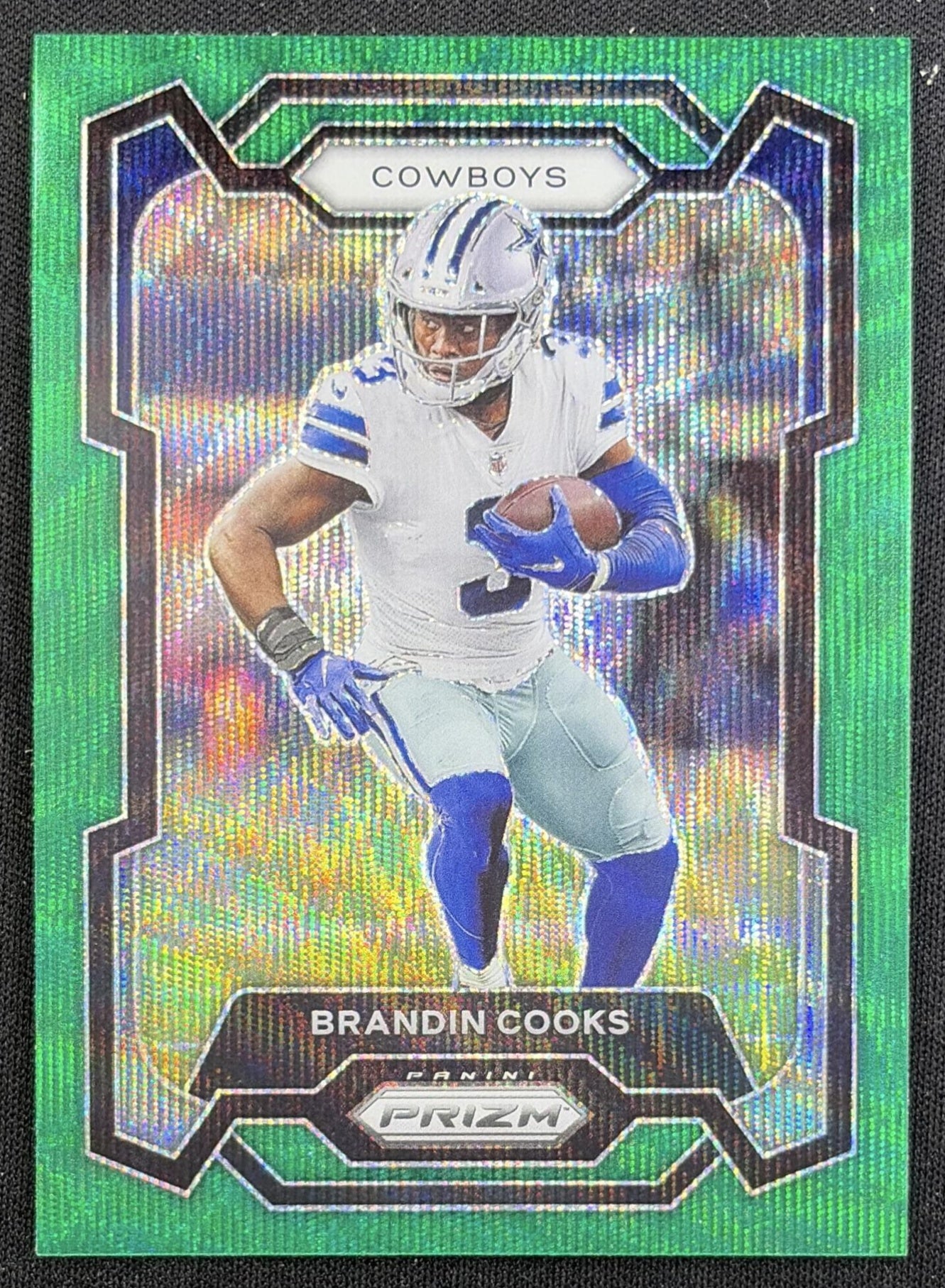 Brandin Cooks 2023 Panini Prizm Green Wave Cowboys