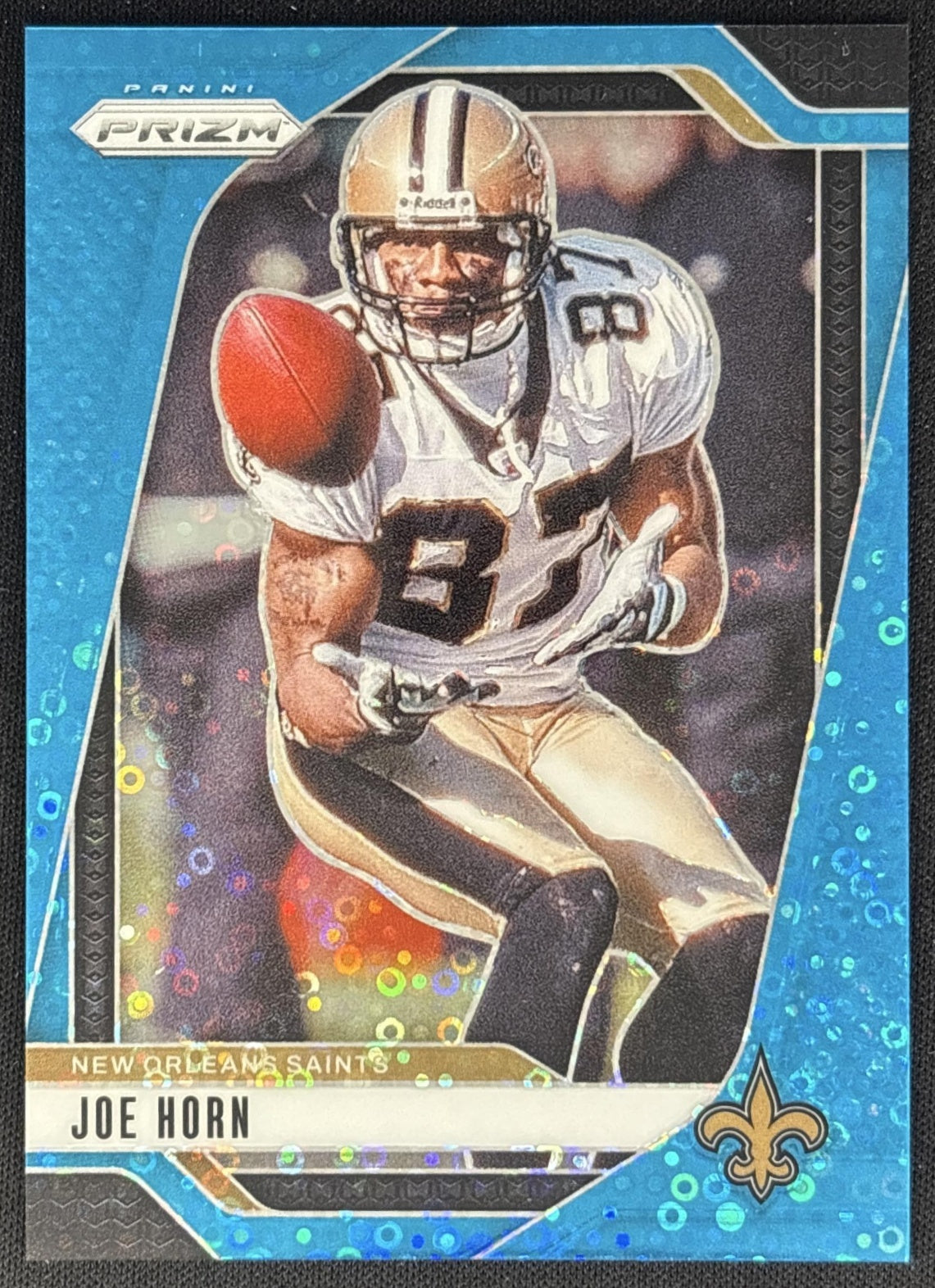 Joe Horn 2024 Panini Prizm No Huddle Blue /99 Saints Sports Trading Cards