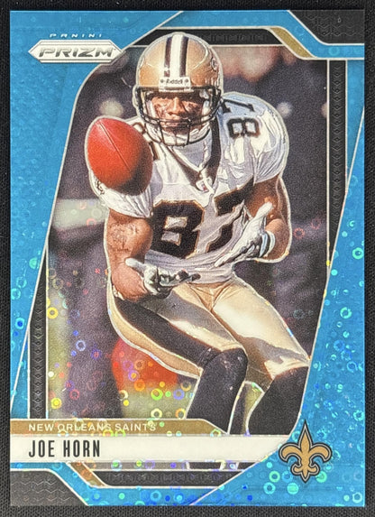 Joe Horn 2024 Panini Prizm No Huddle Blue /99 Saints Sports Trading Cards