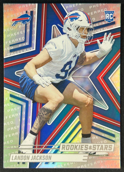 Landon Jackson 2025 Rookies & Stars Preferred Bills Sports Trading Card