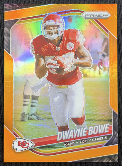 Dwayne Bowe 2025 Panini Prizm Orange /249 Chiefs front