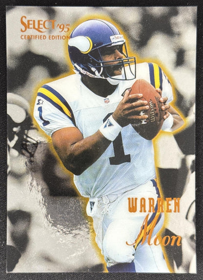 Warren Moon 1995 Pinnacle Select Certified Vikings Sports Trading Card