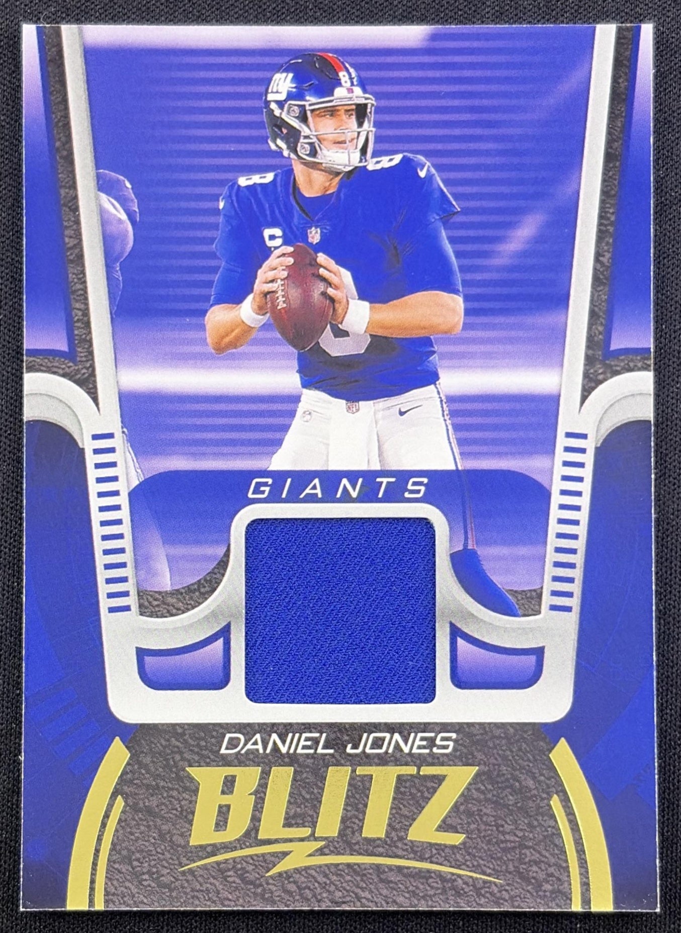 Daniel Jones 2021 Panini Playbook Blitz Memorabilia Giants New York Giants