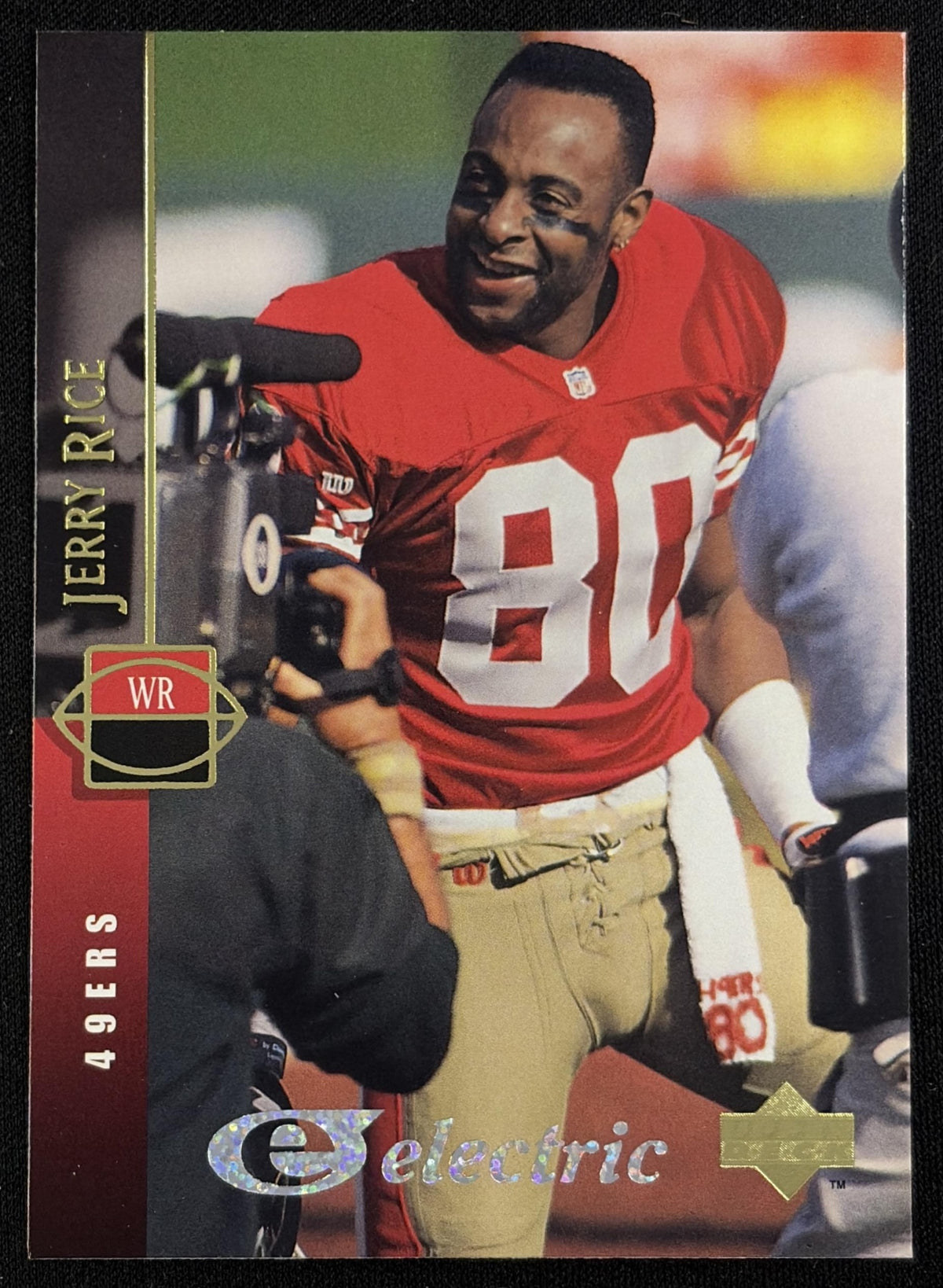 Jerry Rice 1994 Upper Deck Electric Gold 49ers Sports Trading Card