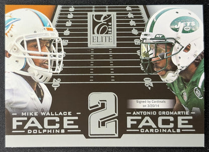 Antonio Cromartie Mike Wallace 2014 Panini Elite Face 2 Silver - Front