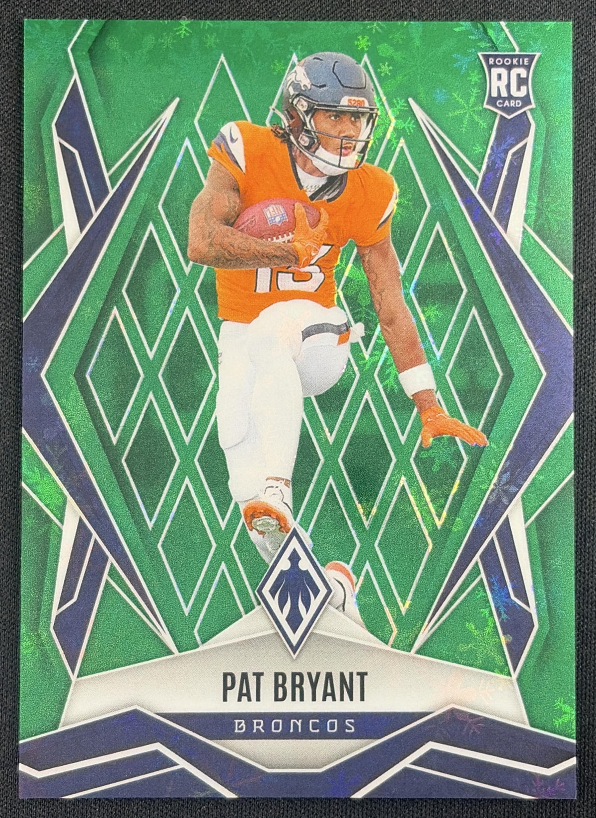 Pat Bryant 2025 Panini Phoenix Green Winter Prizm /149 Broncos
