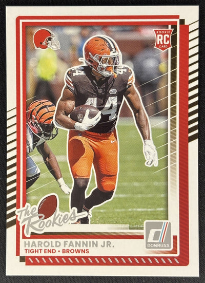 Harold Fannin Jr 2025 Panini Donruss Rookies & Highlights Browns Sports Trading Cards