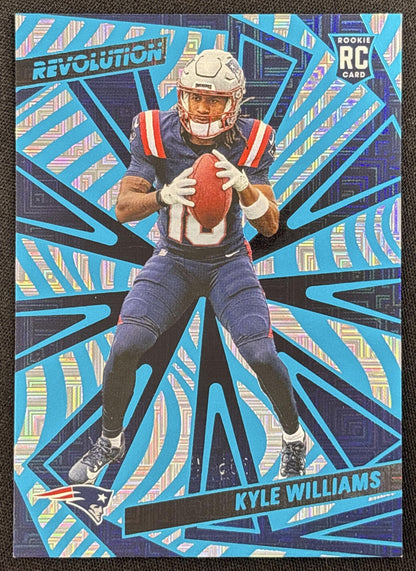 Kyle Williams 2025 Panini Revolution Rookies Teal Levels /499 Patriots