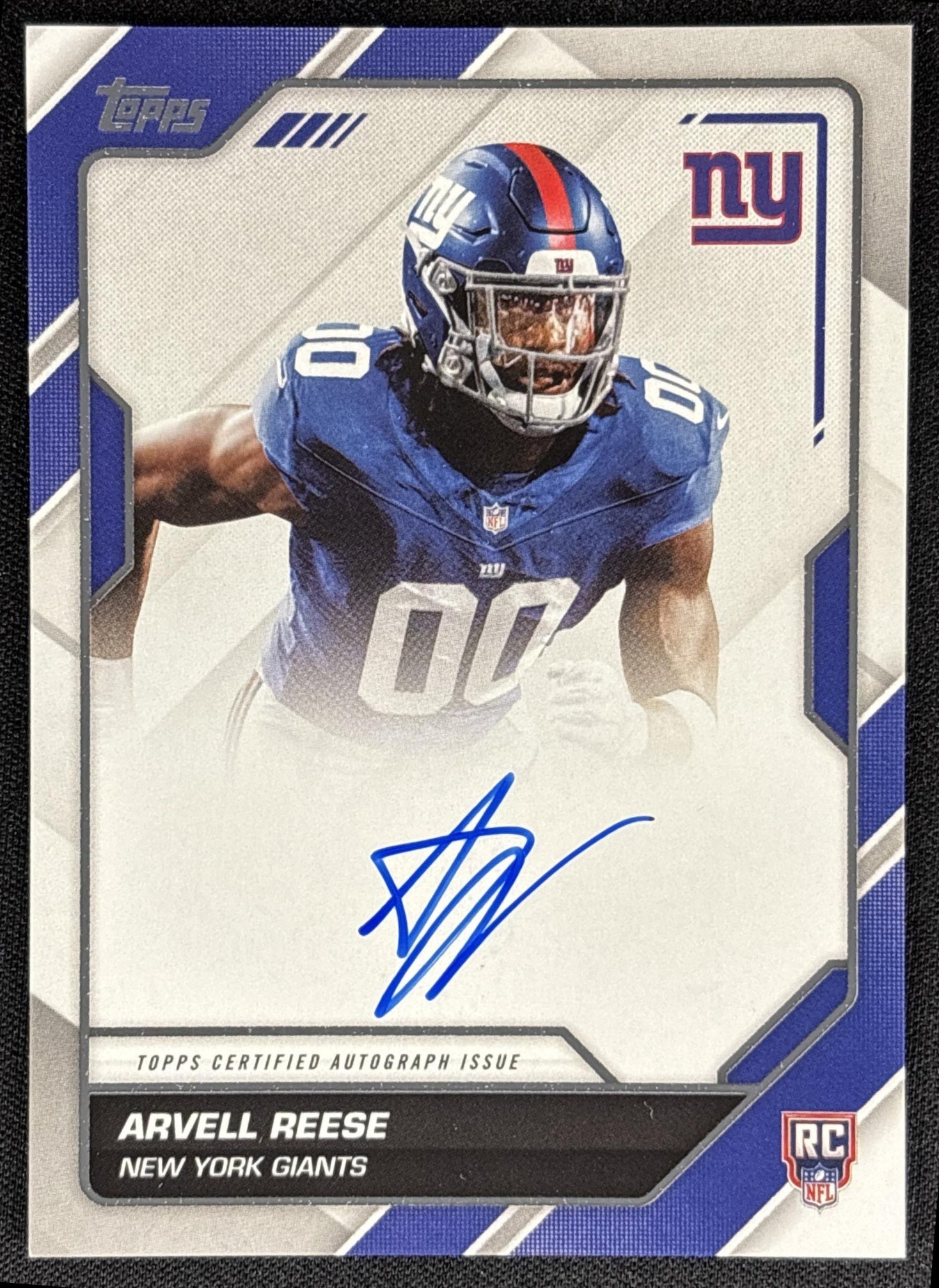 Arvell Reese 2026 Topps First Signatures Giants