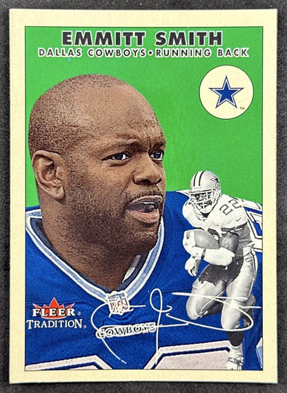 Emmitt Smith 2000 Fleer Tradition Cowboys front sports trading card