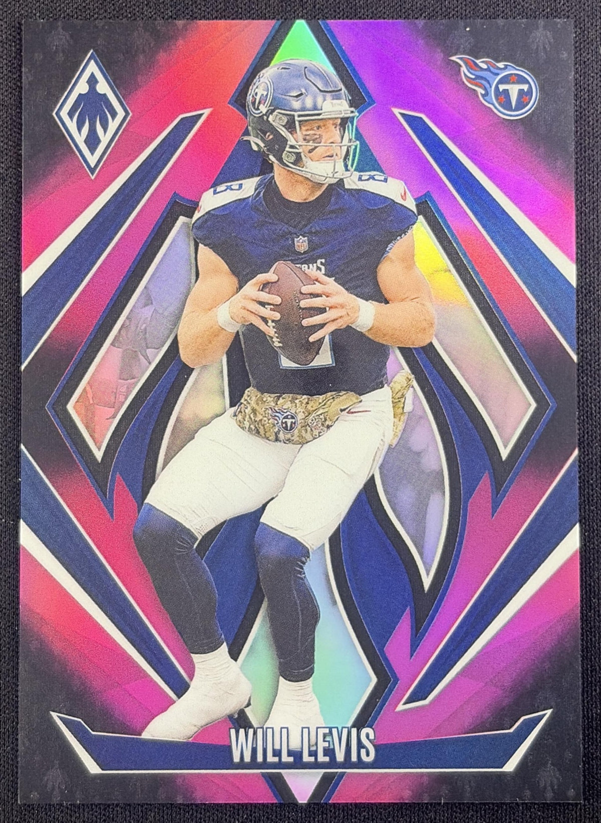 Will Levis 2024 Panini Phoenix Pink Fade /88 Titans Tennessee Titans