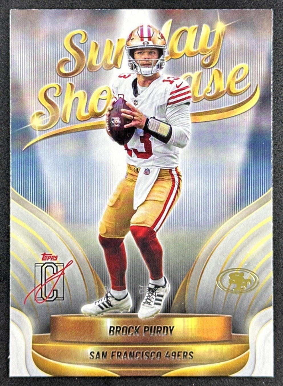 Brock Purdy 2025 Topps Signature Class Sunday Showcase 49ers Front