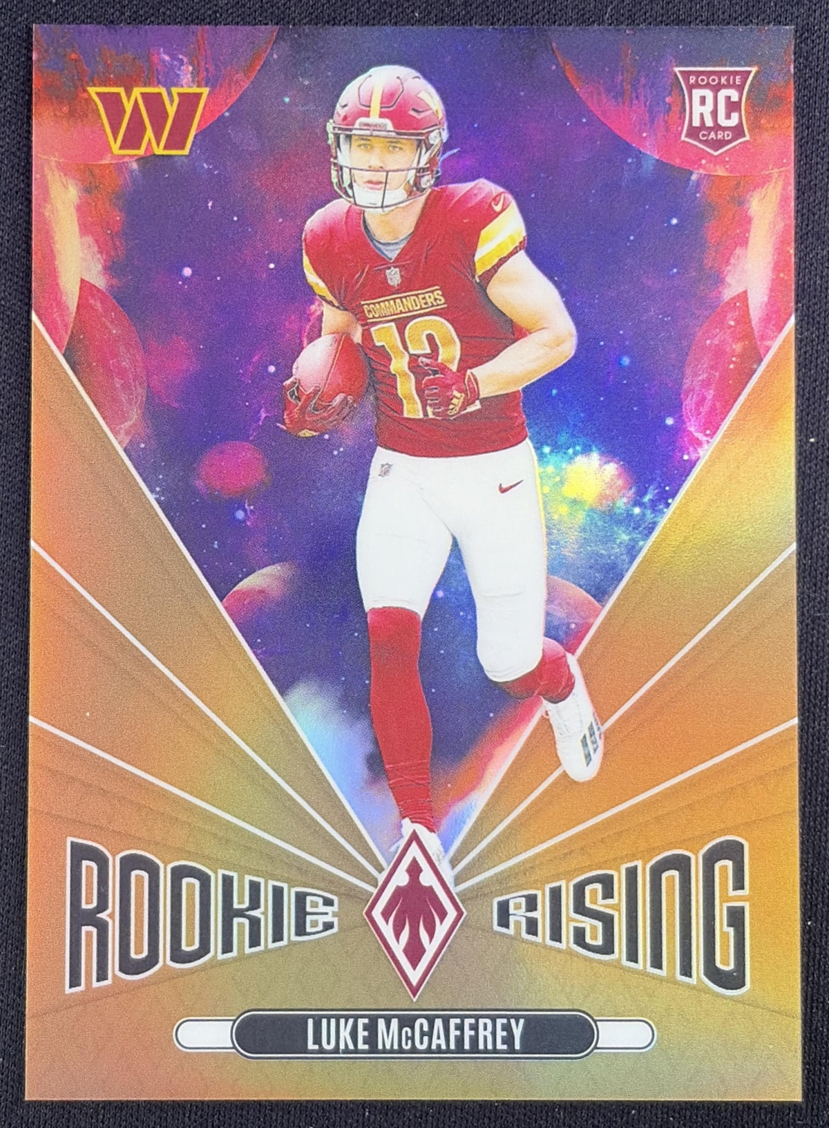 Luke McCaffrey 2024 Panini Phoenix Bronze /75 Commanders