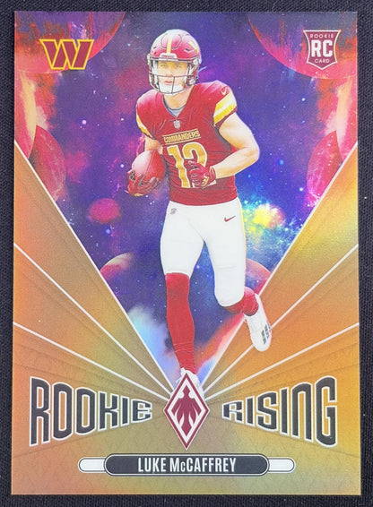 Luke McCaffrey 2024 Panini Phoenix Bronze /75 Commanders