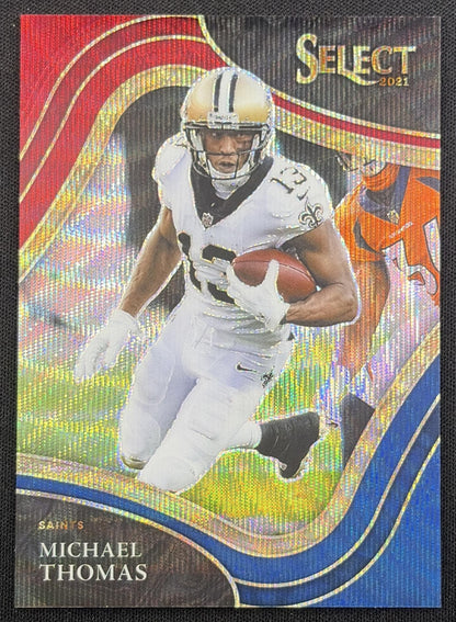 Michael Thomas 2021 Panini Select Tri Color Prizm /75 Saints
