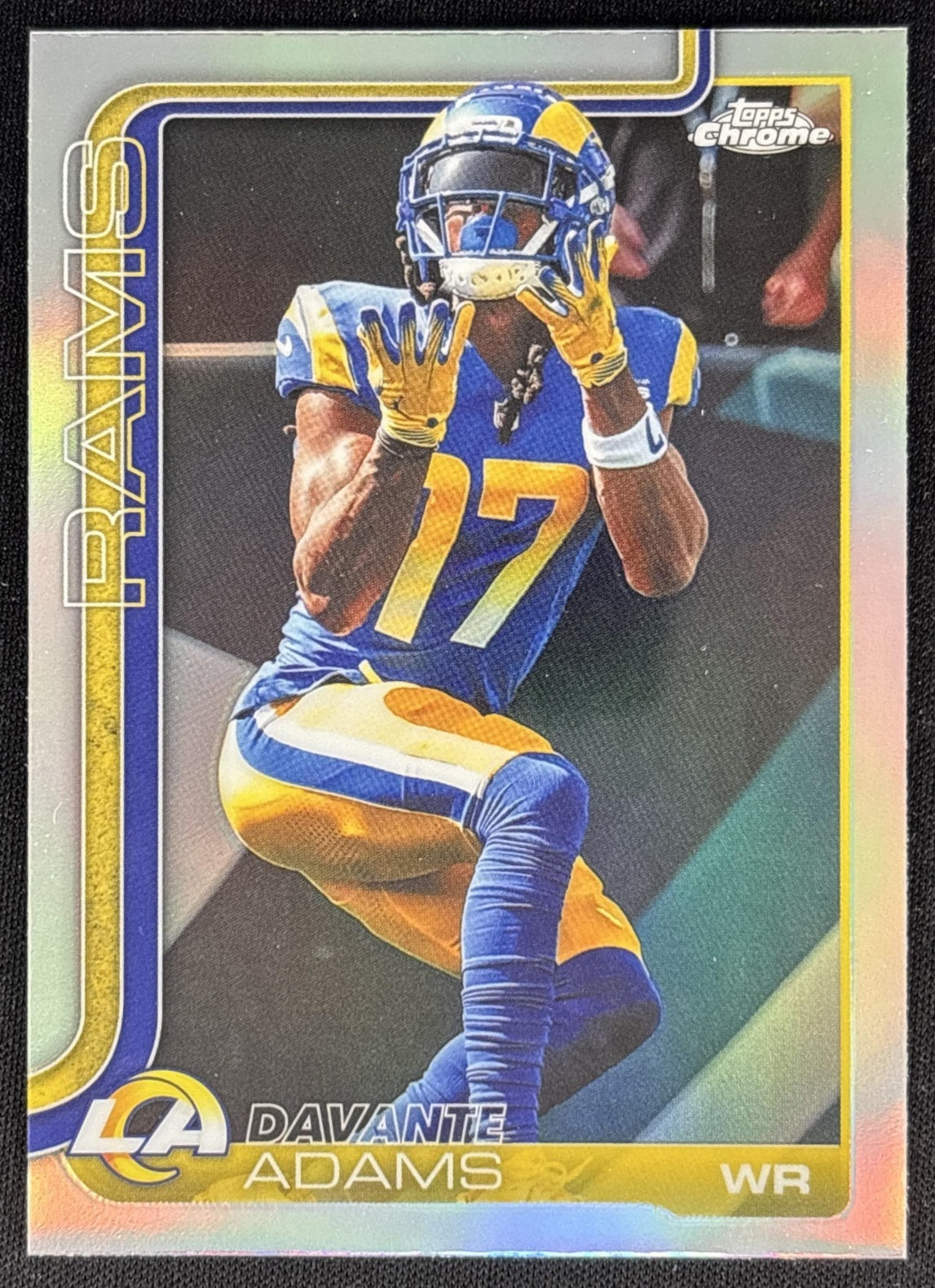 Davante Adams 2025 Topps Chrome Pulsar Refractor Rams Default Title Sports Trading Cards