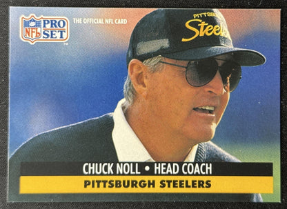 Chuck Noll 1991 Pro Set Steelers Pittsburgh Steelers Sports Trading Card
