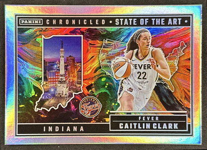 Caitlin Clark 2025 Panini Chronicled State of the Art Holo Fever 88 Indiana Fever