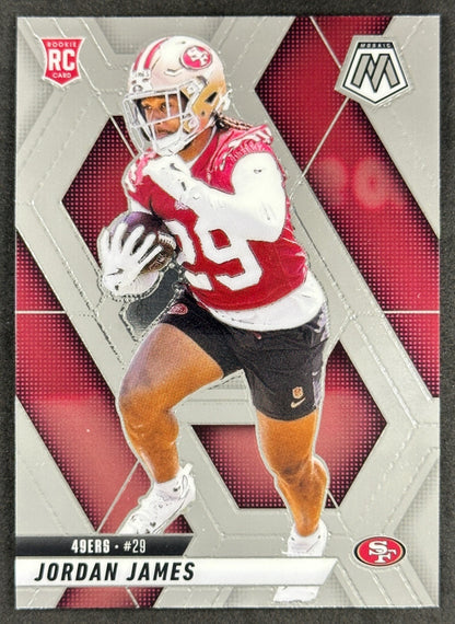 Jordan James 2025 Mosaic Rookies 49ers Sports Trading Card