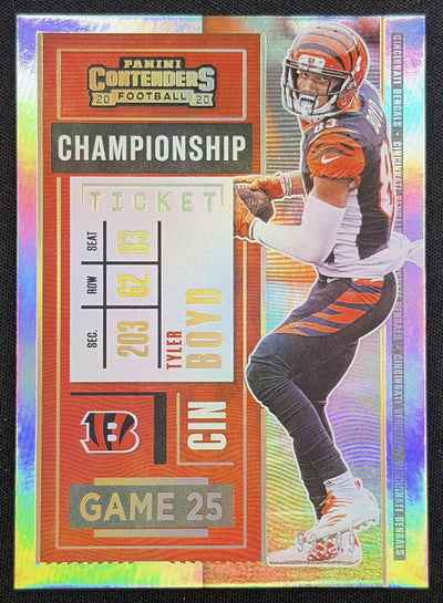 Tyler Boyd 2020 Panini Contenders Championship Ticket /99 Bengals