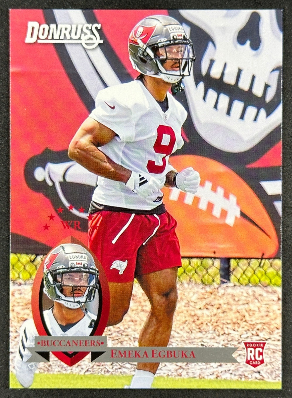 Emeka Egbuka 2025 Donruss Retro 1995 Buccaneers Sports Trading Card