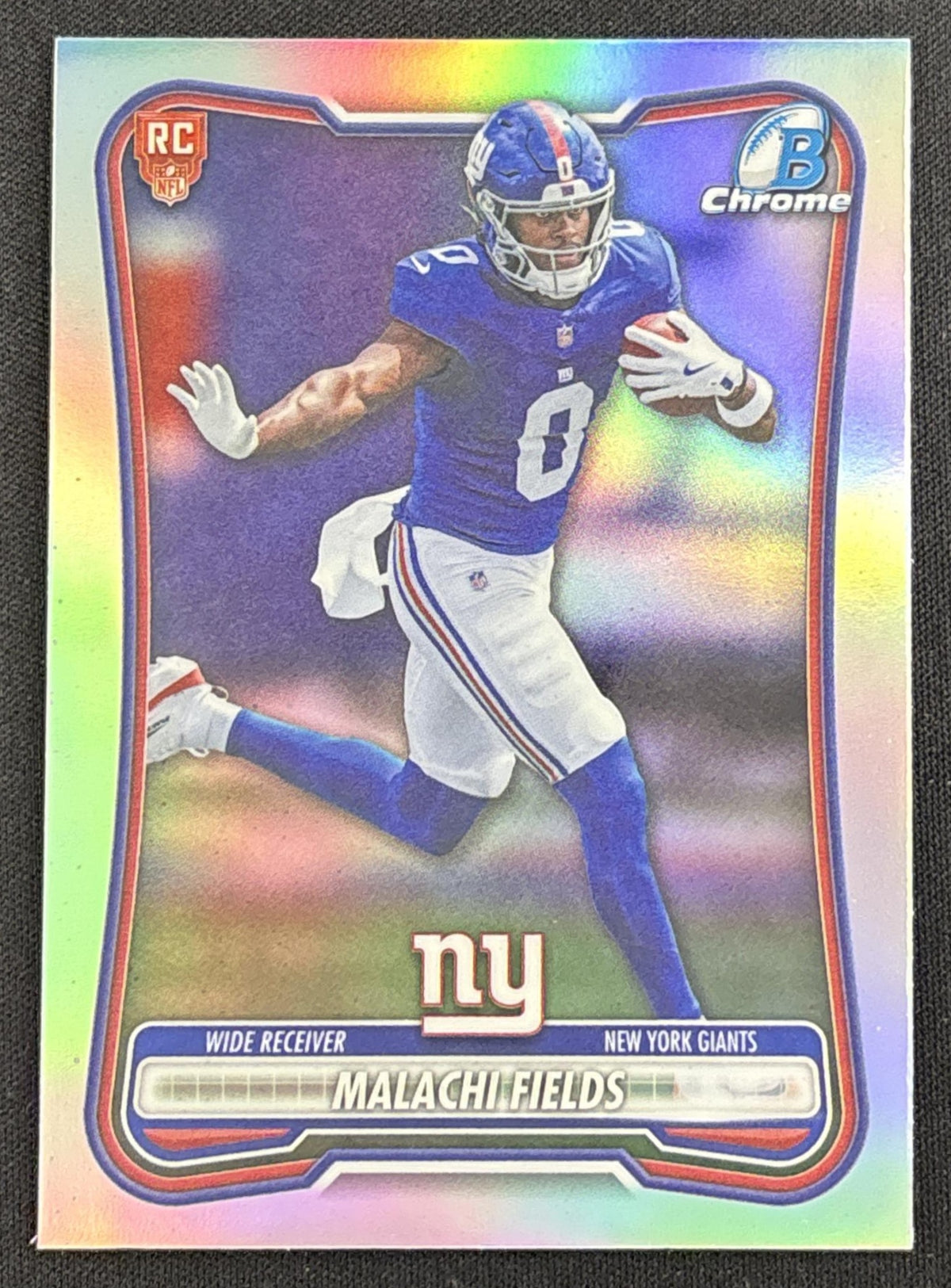 Malachi Fields 2026 Bowman Chrome Red RC Variation Giants Rookie Sports Trading Card