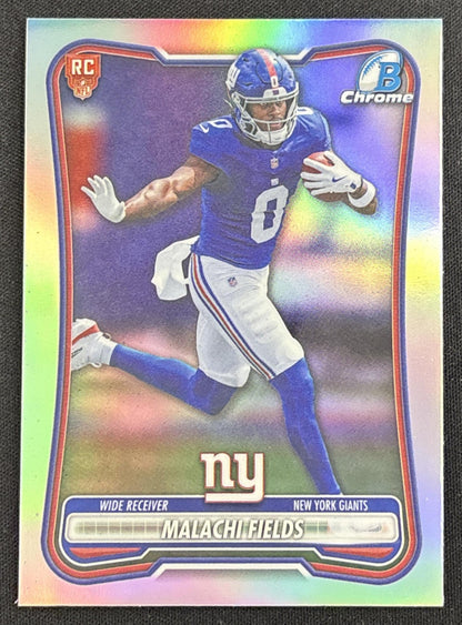 Malachi Fields 2026 Bowman Chrome Red RC Variation Giants Rookie Sports Trading Card