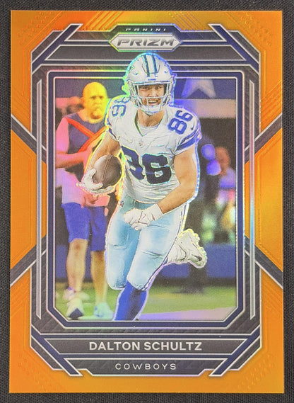 Dalton Schultz 2022 Panini Prizm Orange /249 Cowboys