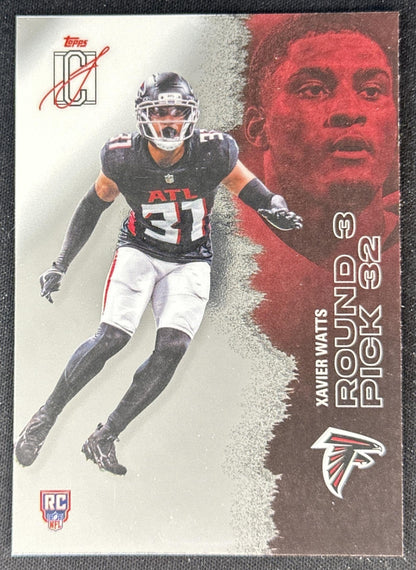 Xavier Watts 2025 Topps Signature Class Chrome Rookie Falcons front