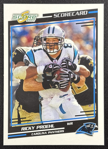 Ricky Proehl 2004 Score Scorecard /625 Panthers