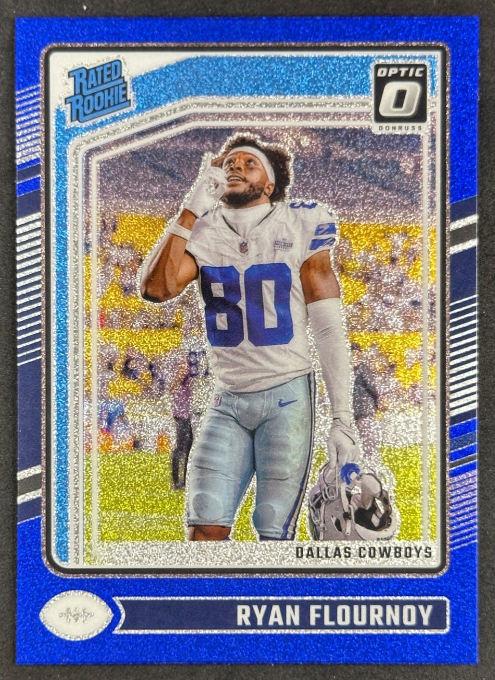 Ryan Flournoy 2024 Donruss Optic Blue Glitter Cowboys front image