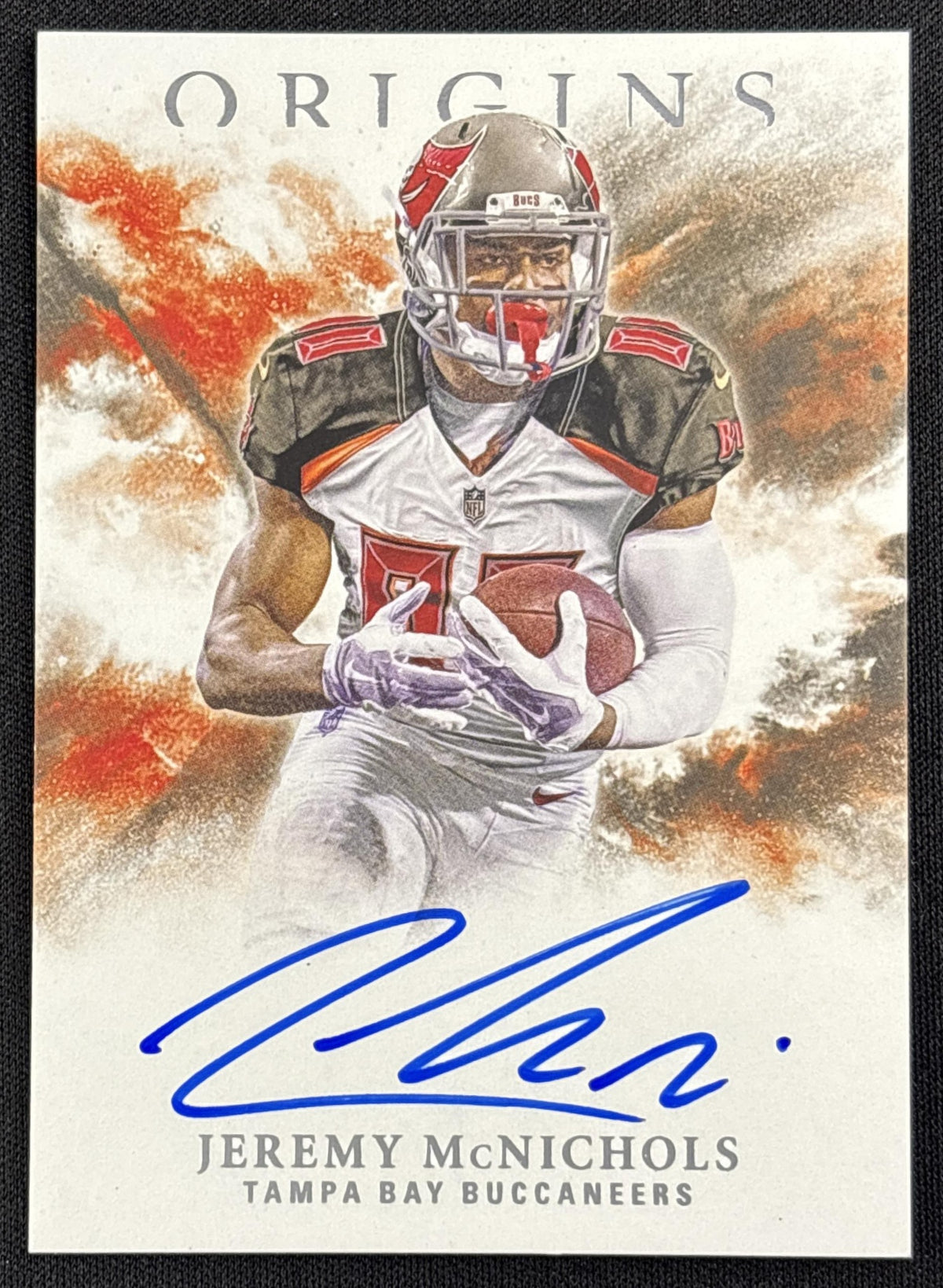 Jeremy McNichols 2017 Panini Origins Rookie Auto Buccaneers