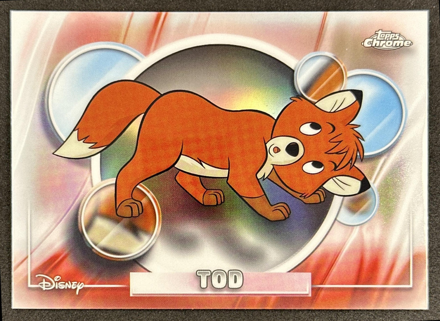 Tod 2026 Topps Chrome Disney When You Wish Upon A Star Refractor The Fox and Hound Front