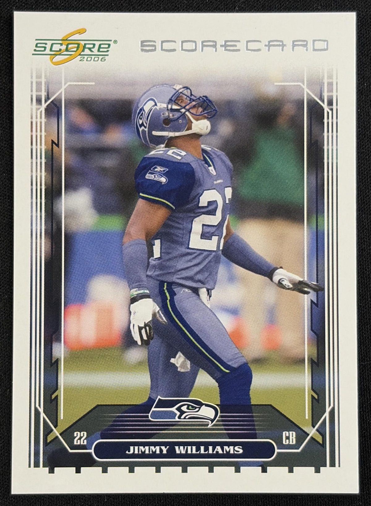 Jimmy Williams 2006 Score Scorecard /750 Seahawks Sports Trading Card