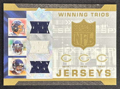 Kyle Orton Cedric Benson Muhsin Muhammad 2007 SPx Winning Trios Jerseys Bears