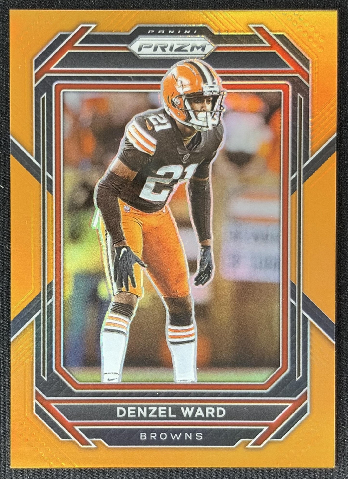 Denzel Ward 2022 Panini Prizm Orange /249 Browns