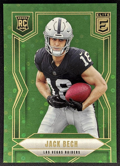 Jack Bech 2025 Panini Donruss Elite Rookies Green Disco Raiders Default Title Sports Trading Cards