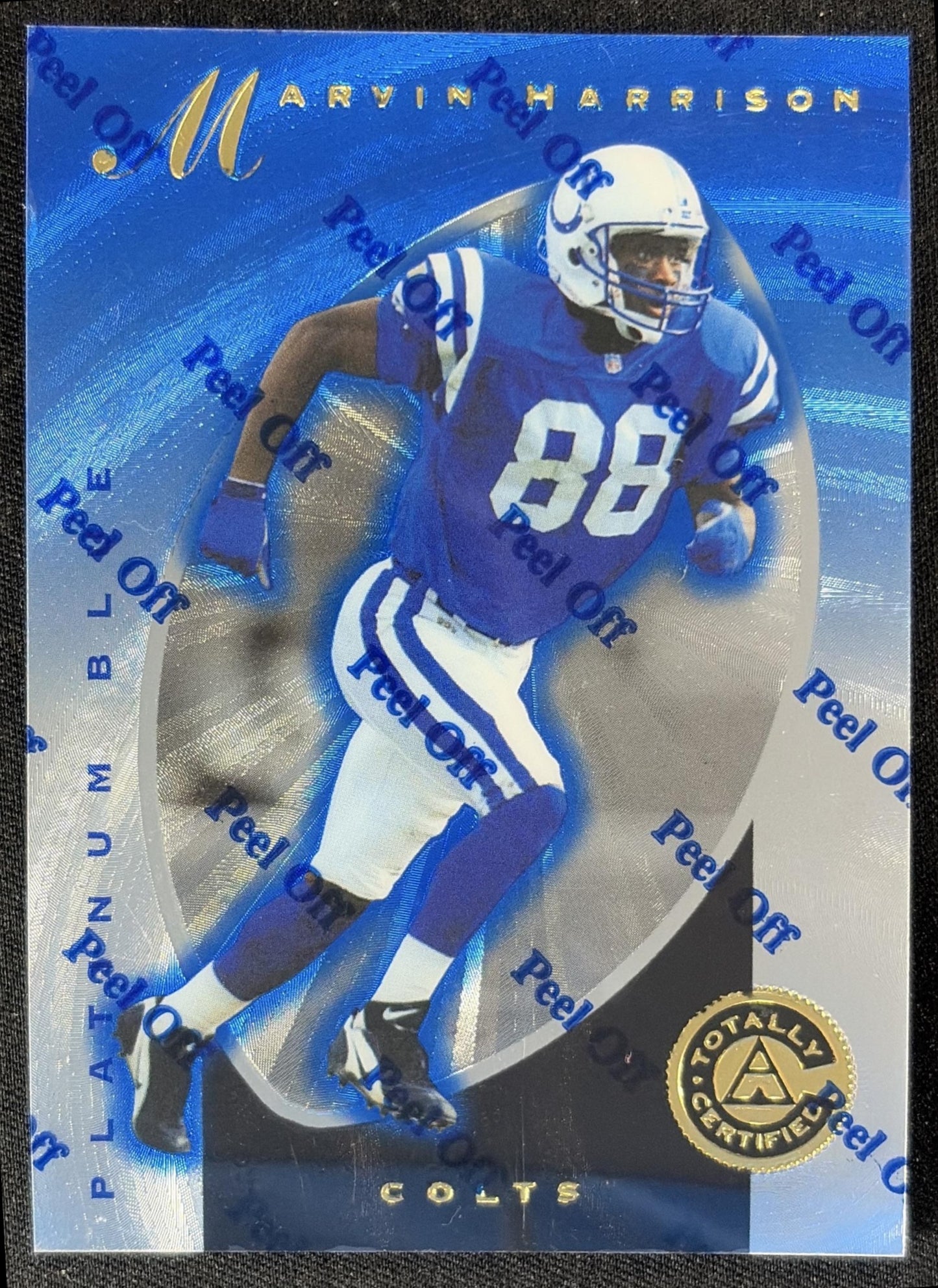 Marshall Faulk 1997 Pinnacle Totally Certified Platinum Blue /2499 Colts