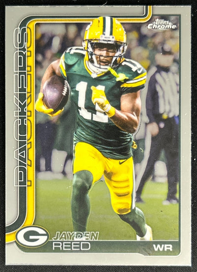 Jayden Reed 2025 Topps Chrome Packers Default Title Sports Trading Cards